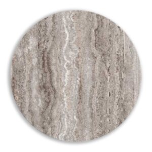 Travertine Silver Grey | Circular | 600 | Slim | 12mm