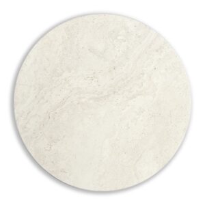 Travertino Minimal White | Circular | 600 | Slim | 12mm